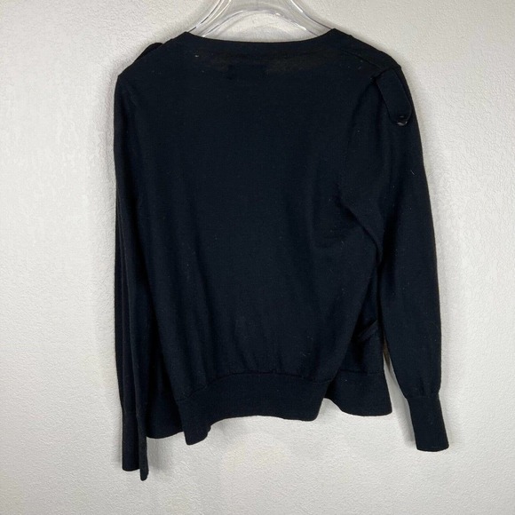 Zadig & Voltaire Womens Canelle Cardigan Sz Small Black Button Front Merino Wool - Picture 9 of 12